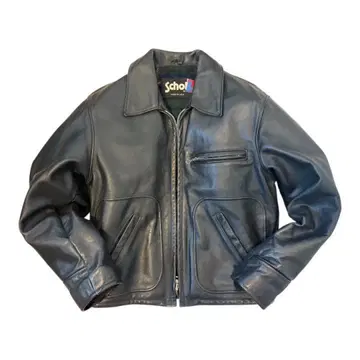 Schott 블랙 가죽 싱글 라이더 사이즈 40 (M~L) 70