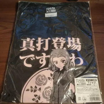 걸즈&판처 T셔츠 L사이즈 남성용 진타 등장입니다와 로즈힙