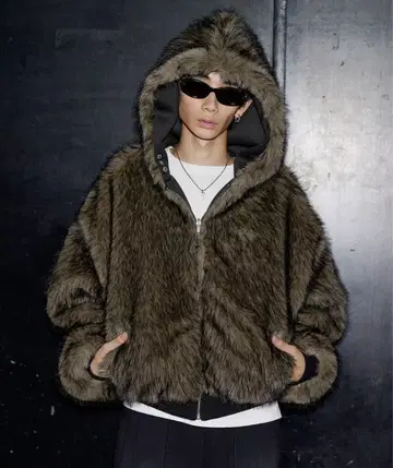 MSG 퍼 리버서블 후드 자켓 (컨디션 최상)