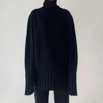 이 나프 ENOF 빅 실루엣 하이넥 니트