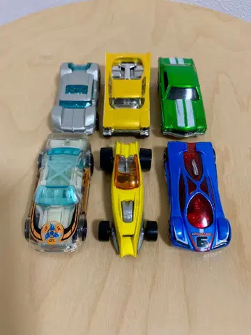 핫휠 미니카 세트 6대