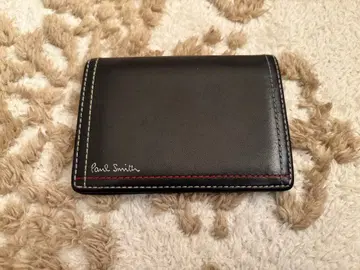 폴 스미스 블랙 가죽 카드 케이스