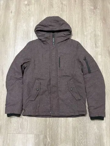 nano universe 버건디 다운 자켓 후드 부착 M