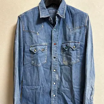 BLUE BLUE 네이비 웨스턴 데님 셔츠 M 이나바 착용