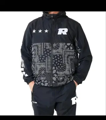 RIZIN PRACTICE SET UP 블랙 페이즐리 XXL 사이즈