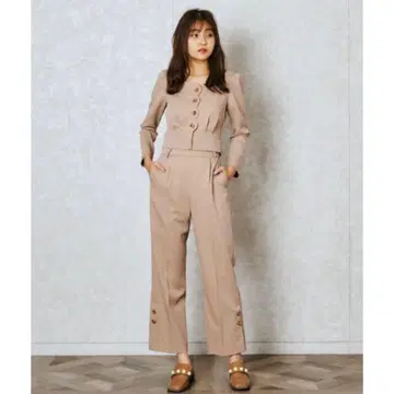 REDYAZEL 백리본 스캘럽 셋업