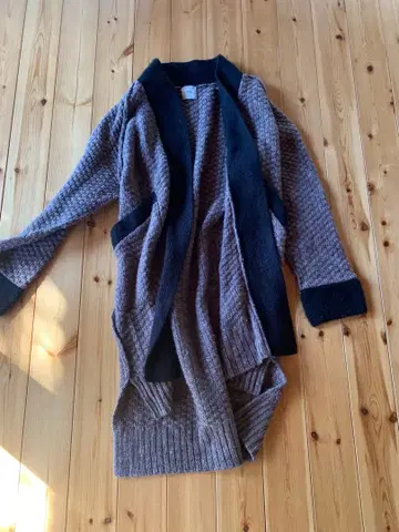 juemi 주에미 니트 Hemp mix 빅 가디건