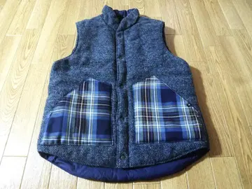 해리스 트위드 HIGHLANDER 로캐런 리버서블 충전솜 베스트 M