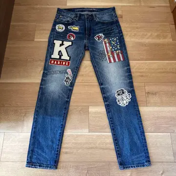 키스 해링 아메리칸 이글 패치워크 데님