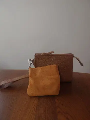 chiiiibag 가죽 파우치 포함 클러치백