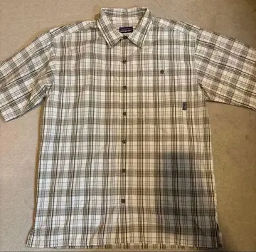 patagonia 체크 무늬 반팔 셔츠