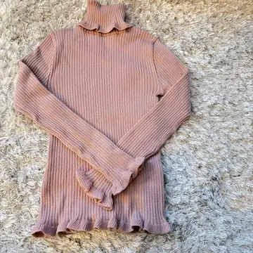 KETTY 리브 터틀넥 스웨터