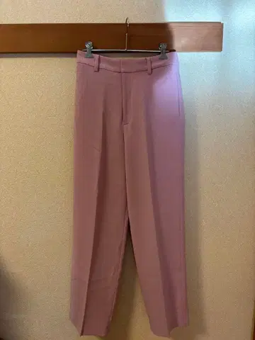 MY STANDARD 스트레이트 팬츠 핑크 38