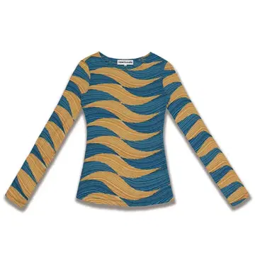 물결 무늬 긴팔 상의 trinite studio