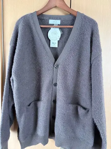 [새상품] RAGEBLUE 그레이 V넥 가디건 L