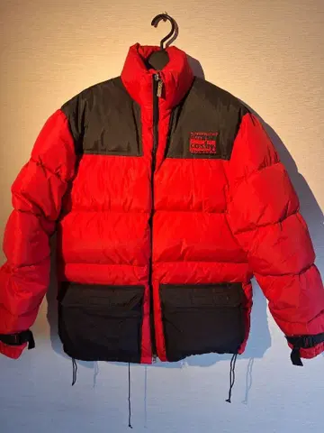 cosby 다운 자켓 L 레드/블랙