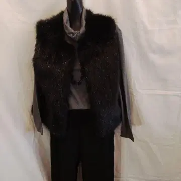 퍼 베스트 블랙 라메 믹스