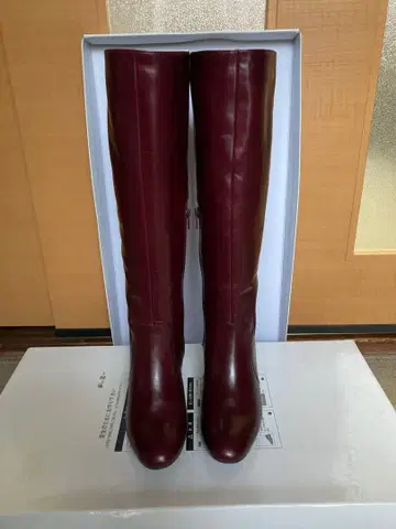 cavacava 천연 가죽 롱 부츠