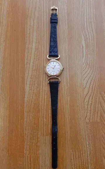 WALTHAM Maxine 골드 블랙 수동 와인딩 시계