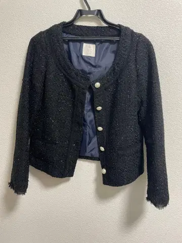 AG 블랙 노카라 자켓