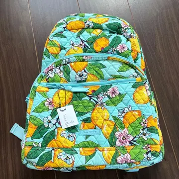 베라 브래들리 퀼트 백팩 레몬 패턴 택 포함 새상품