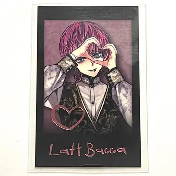 악마 집사와 검은 고양이 아쿠네코 발렌타인 폴라로이드풍 카드 금박 라토