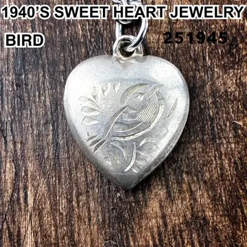스위트하트 주얼리 버드 실버 빈티지 목걸이