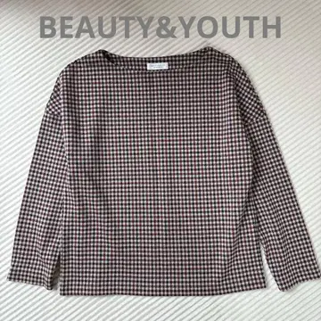 BEAUTY&YOUTH 체크 풀오버 빨간색 유나이티드 애로우즈