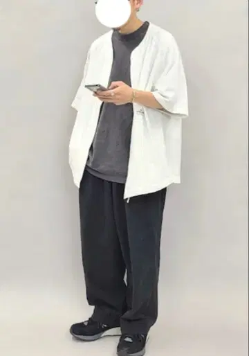 CAHLUMN 카우람 오버사이즈 집업 셔츠