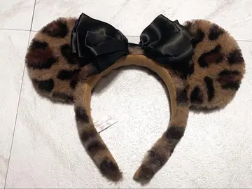 레오파드 무늬 디즈니 머리띠 미니