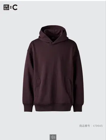 UNIQLO:C 맨투맨 오버 사이즈 풀 후드티