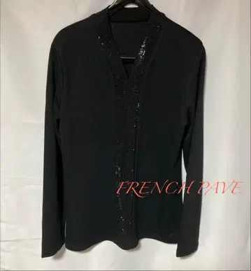 FRENCH PAVE 프렌치 파베 비쥬 풀오버 블랙 M