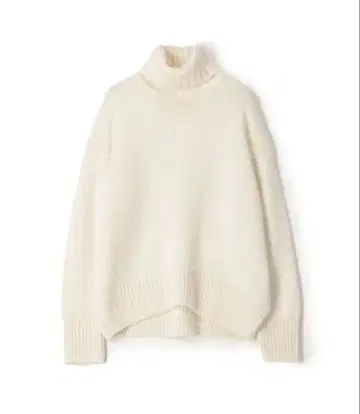 아이보리 터틀넥 스웨터 S