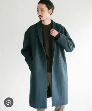 URBAN RESEARCH 체스터 코트 M 다크 그린