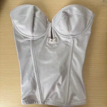 스트랩리스 베이지 코르셋 브라이덜 이너 C65