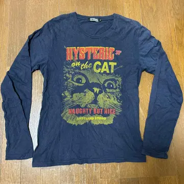 HYSTERIC GLAMOUR 긴팔 티셔츠 M 고양이 프린트