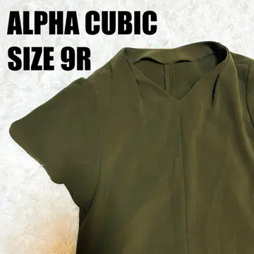 ALPHA CUBIC 올리브 그린 반팔 셔츠 [ 4 ]