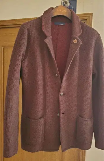 라르디니 브라운 계열 니트 자켓 M