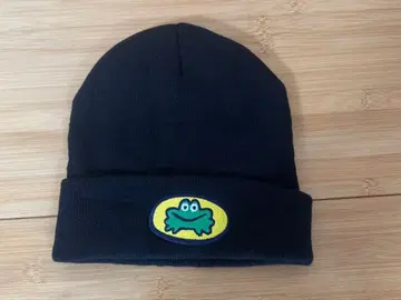 파라파라 래퍼 니트 모자 비니 블랙