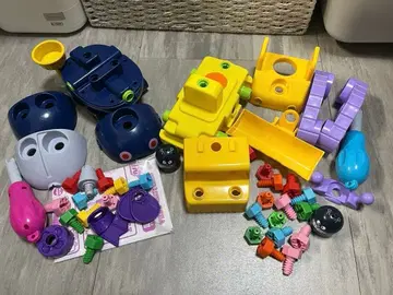 호빵맨 나사나사 불도저 나사나사 두더지 호빵맨 완구 세트