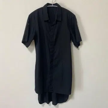 ann demeulemeester 블랙 롱 셔츠