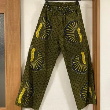 아프리칸 바틱 Jua 바나나 왕 패턴 팬츠