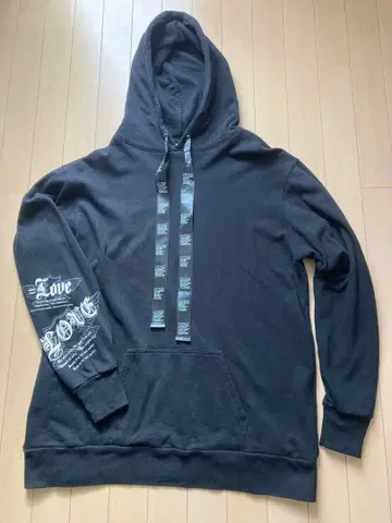=LOVE 늦었어 코션 공식 후드티