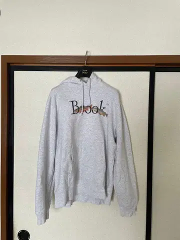 Brooks 후드 부착 트레이닝복 그레이