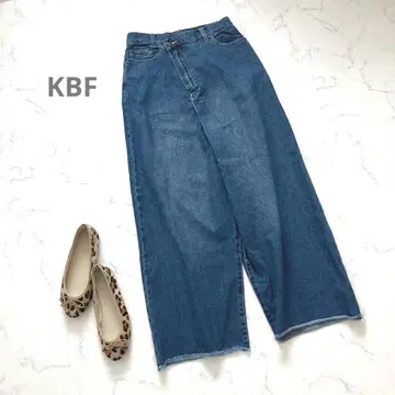 KBF 비대칭 WIDE 데님 와이드 스트레이트