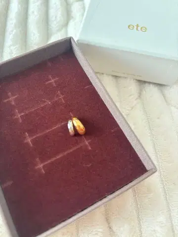 ete 골드 실버 한쪽만 귀걸이