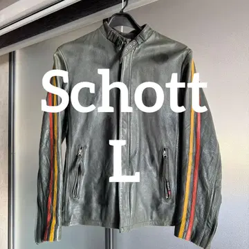 Schott 가죽 싱글 라이더 자켓 No.3101010