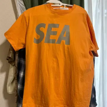 WIND AND SEA 오렌지 T셔츠 M