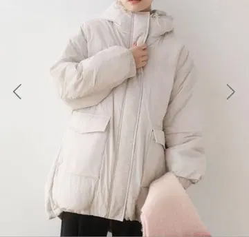 후디 충전솜 코트 Green Parks