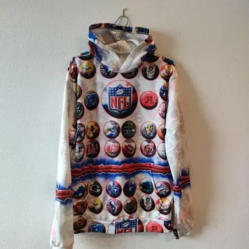 NFL 팀 엠블럼 후드티 구제 의류 화려함